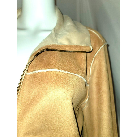 St. John's Bay Faux Suede Soft Sherpa Jacket - Size L - Picture 6 of 11